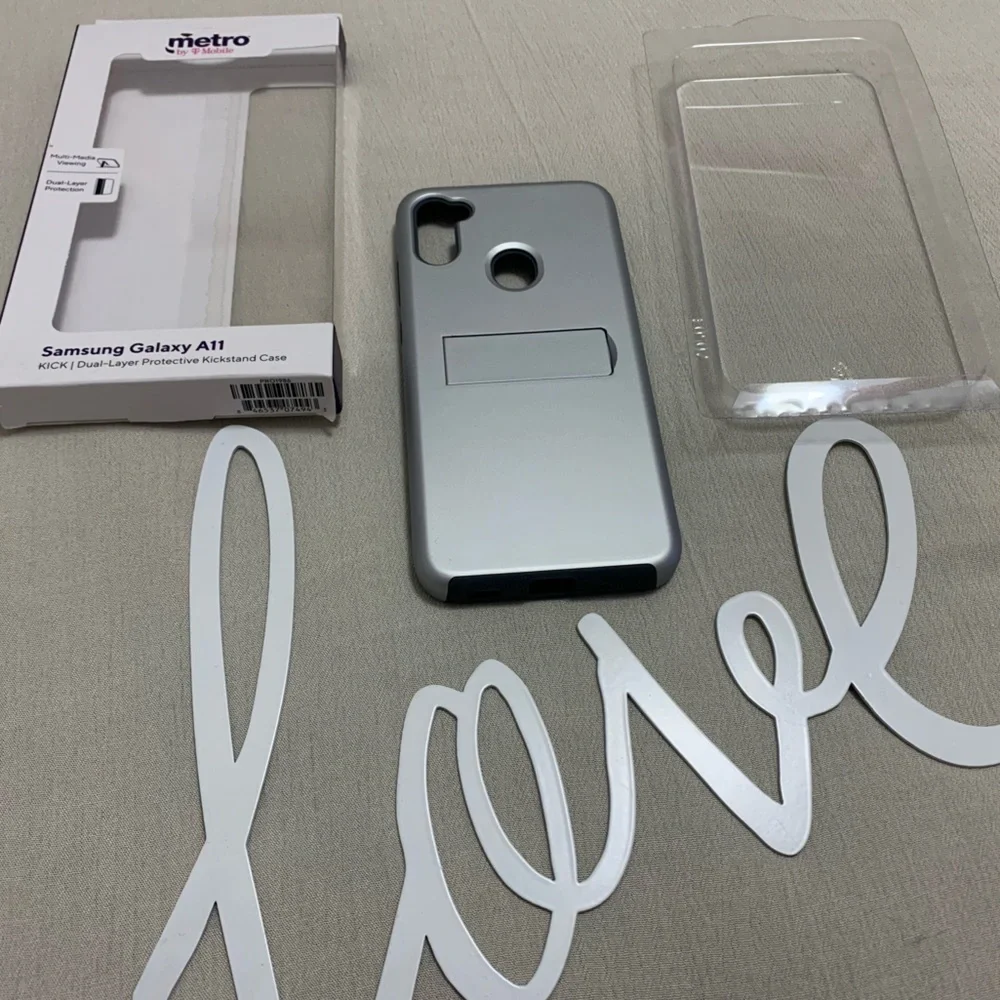 Samsung Galaxy A11 KICK | Dual-Layer Protective Kickstand Case Metro by T-Mobile